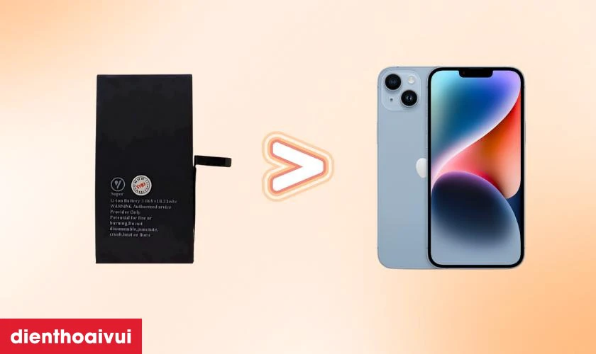 Pin dung lượng siêu cao chính hãng Vmas thay cho iPhone 14 có tốt không