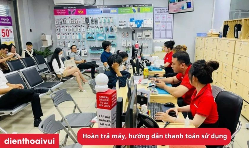 Bàn giao máy và thanh toán