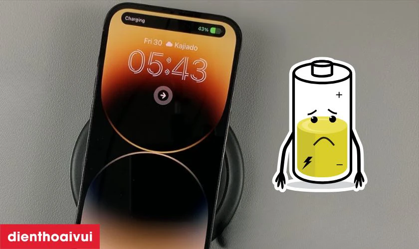 Pin iPhone 14 Pro Max tụt nhanh dù chỉ sử dụng tác vụ nhẹ