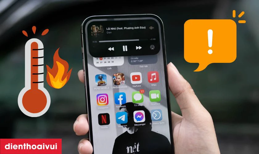 Máy bị nóng bất thường dù không chạy ứng dụng nặng
