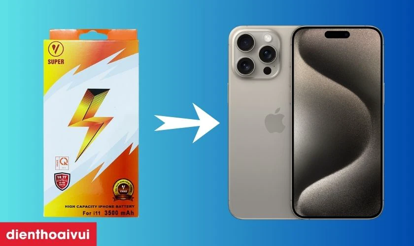 Pin chính hãng Vmas thay cho iPhone 15 Pro Max có tốt không?
