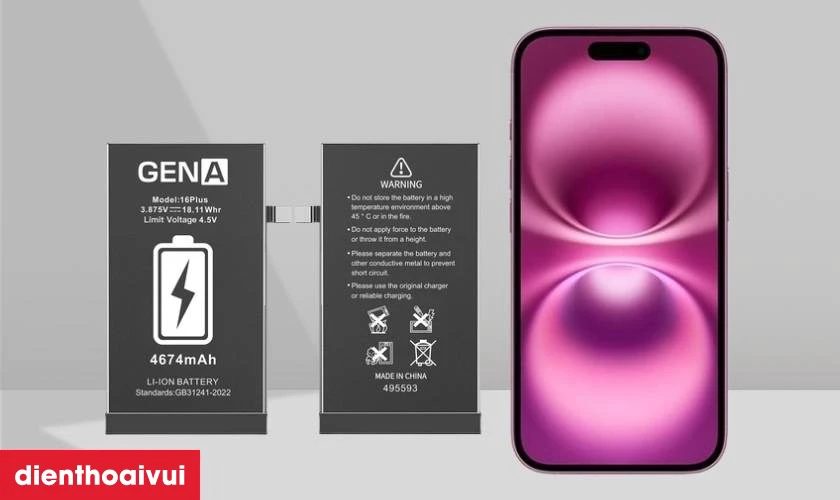 C&oacute; n&ecirc;n thay pin iPhone 16 Plus ch&iacute;nh h&atilde;ng GENA kh&ocirc;ng?