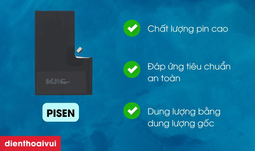 Pin chính hãng Pisen thay cho iPhone 16 Plus có tốt không?