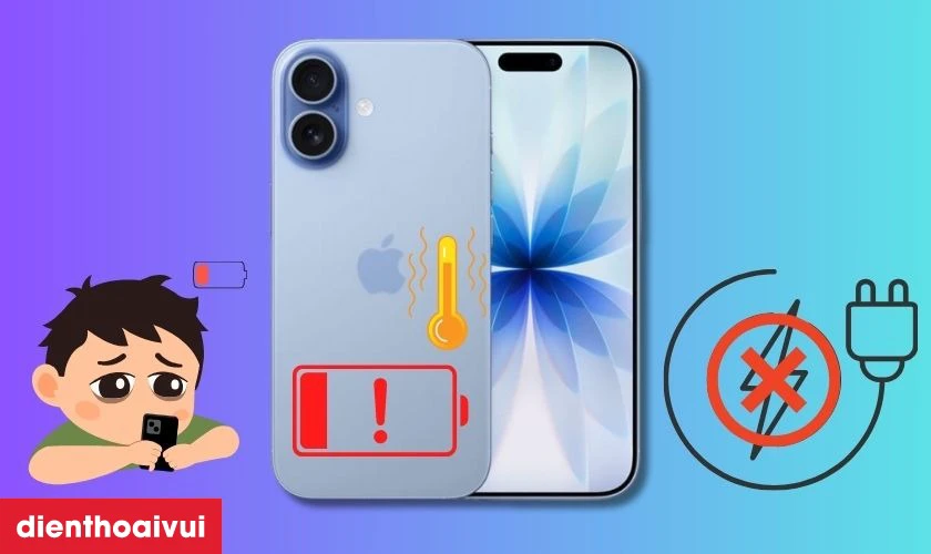 Dấu hiệu cần thay pin iPhone 17 ch&iacute;nh h&atilde;ng Pisen