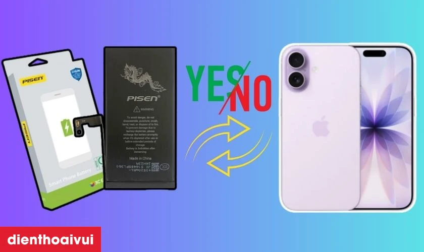 C&oacute; n&ecirc;n thay pin iPhone 17 ch&iacute;nh h&atilde;ng Pisen kh&ocirc;ng?
