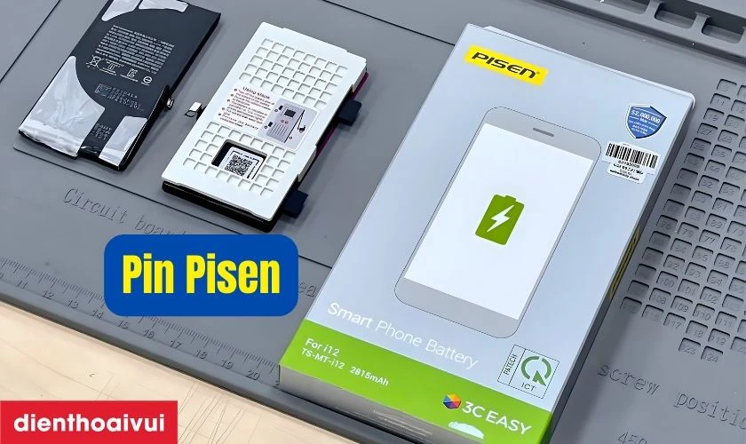 Pin iPhone 17 Pro Max chính hãng Pisen