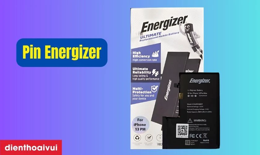 Pin iPhone 17 Pro Max chính hãng Energizer