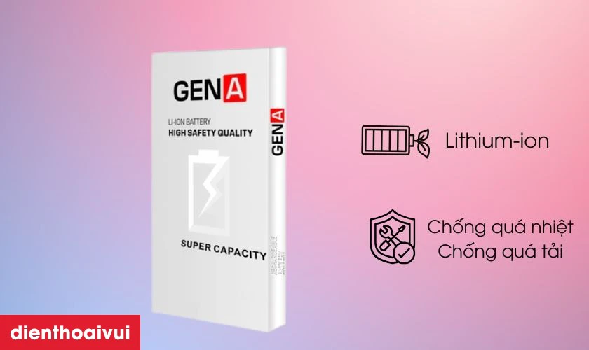 Thay pin iPhone 17 Pro Max dung lượng si&ecirc;u cao ch&iacute;nh h&atilde;ng GENA