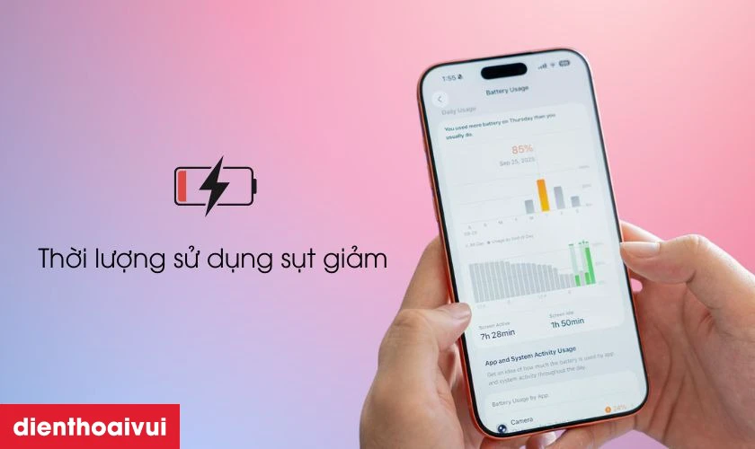 Dấu hiệu cần thay pin iPhone 17 Pro Max dung lượng si&ecirc;u cao ch&iacute;nh h&atilde;ng GENA