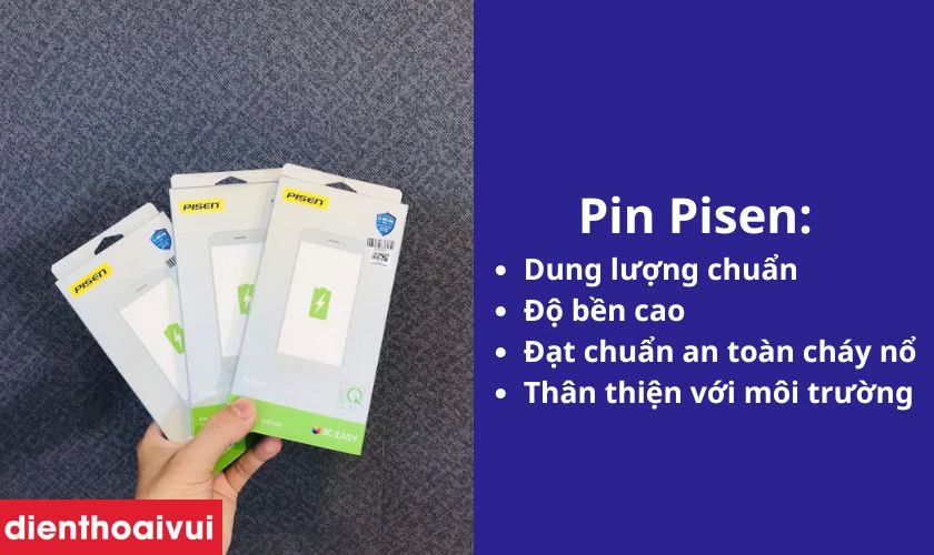 Khi nào cần thay pin Pisen iPhone 6 Plus chính hãng