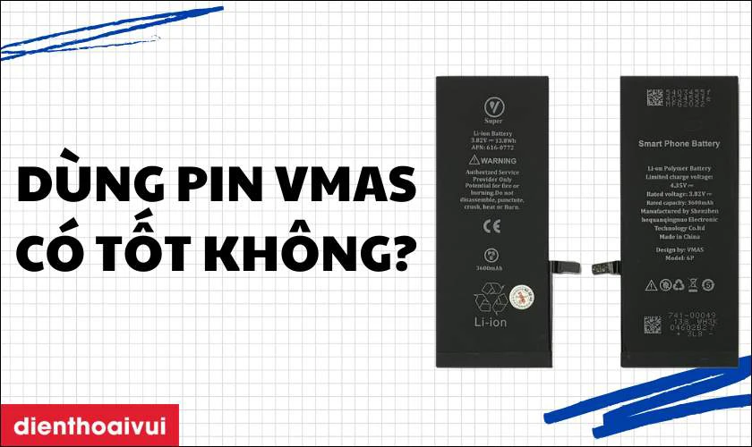 Có nên thay pin iPhone 6S Plus chính hãng Vmas không?