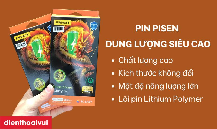 Pin Pisen cho iPhone là gì và chất lượng ra sao?