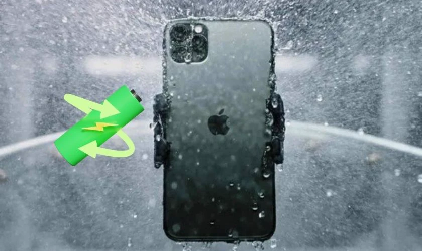 Thay pin iPhone có mất chống nước không?