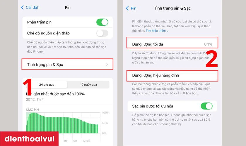 Cách kiểm tra tình trạng pin iPhone XS tại nhà