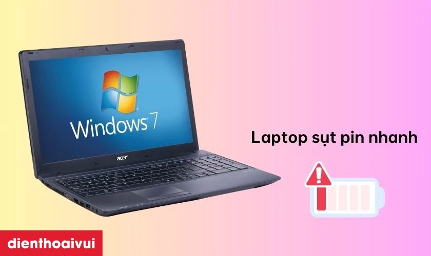 Dấu hiệu laptop Acer Aspire 5335 cần thay pin