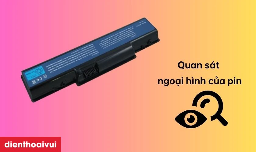 Cách kiểm tra pin laptop Acer Aspire 5516 chính hãng