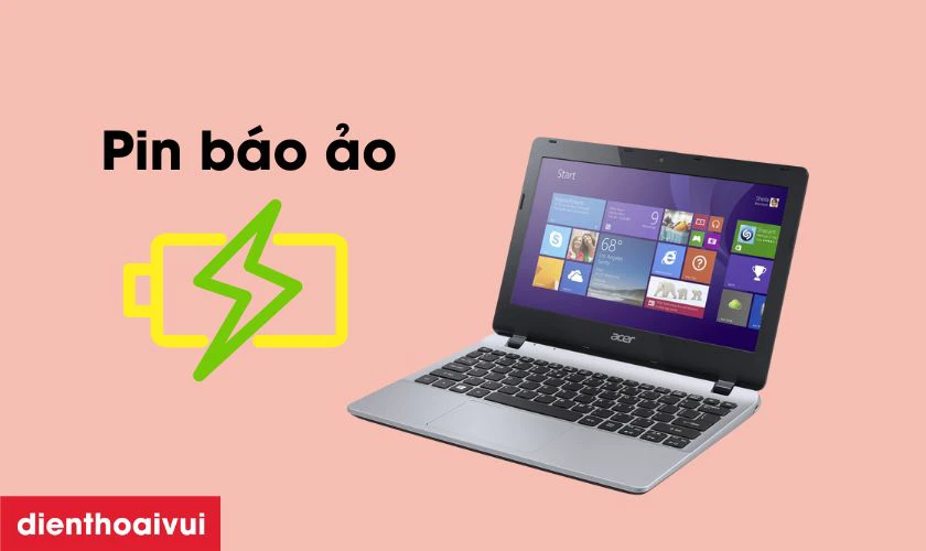 Dấu hiệu laptop Acer Aspire E3-111 cần thay pin