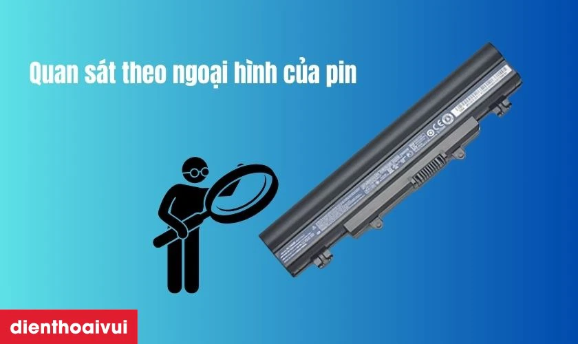 Cách kiểm tra pin laptop Acer Aspire E5-411 chính hãng