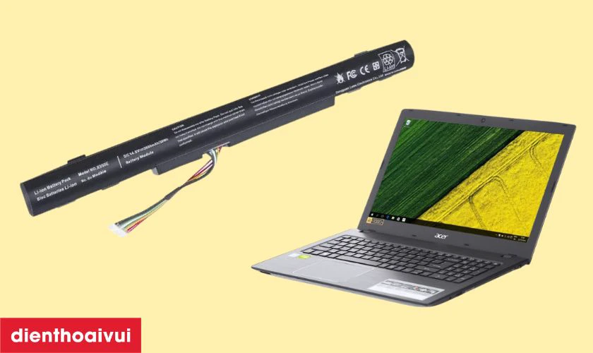 Cách kiểm tra pin laptop Acer Aspire E5-452 chính hãng