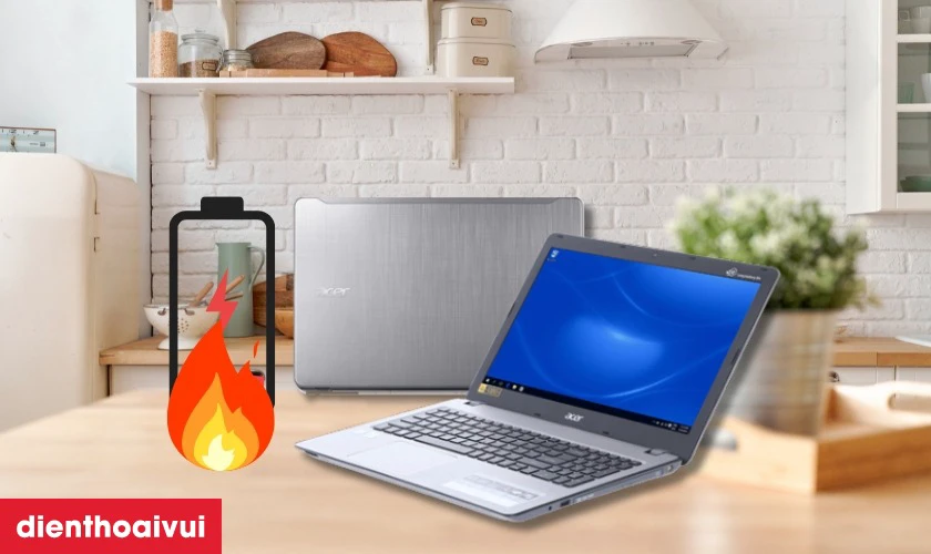 Dấu hiệu laptop Acer Aspire F5-573 cần thay pin