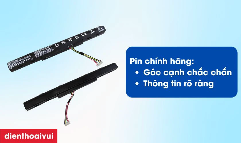 Cách kiểm tra pin laptop Acer E5-553G chính hãng