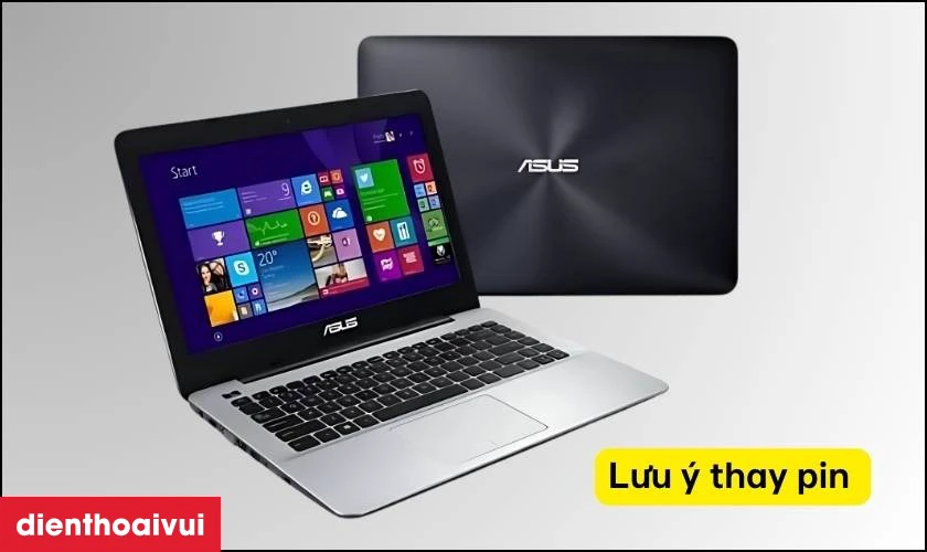 Lưu ý khi thay pin laptop Asus X455