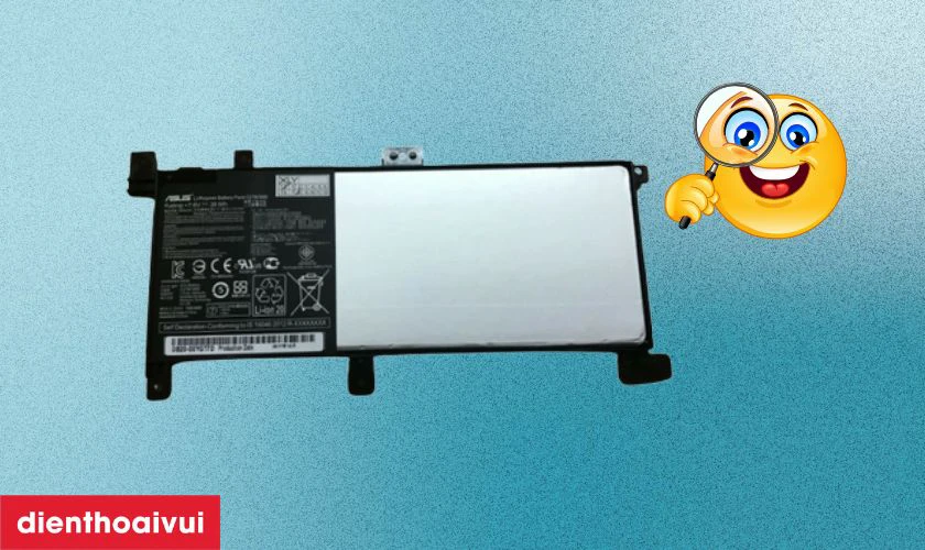 Cách kiểm tra pin laptop Asus X556UF chính hãng