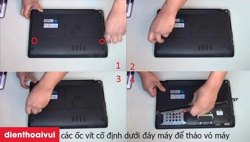 Thay pin laptop Dell