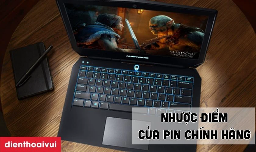 Nhược điểm của pin chính hãng