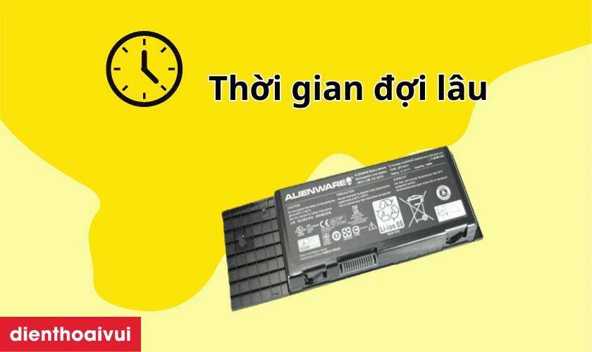 Tuy nhiên, thời gian đợi thay pin chính hãng thường sẽ lâu