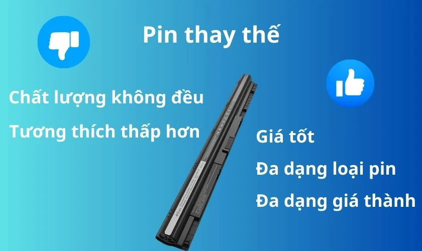Ưu nhược điểm khi thay pin linh kiện