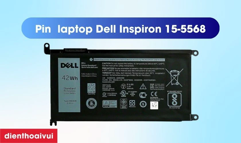 Giới thiệu về pin laptop Dell Inspiron 15-5568