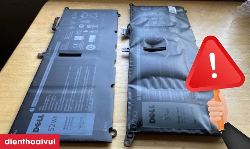Dấu hiệu laptop Dell Inspiron 15-5568 cần thay pin