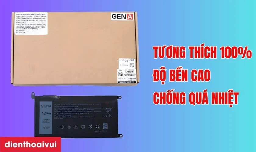 Pin laptop Dell Inspiron 15 5568 ch&iacute;nh h&atilde;ng GenALap l&agrave; loại g&igrave;?