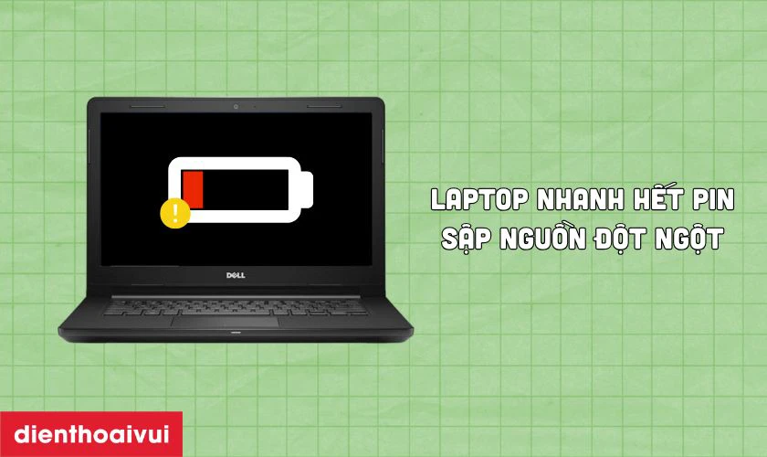Dấu hiệu cần thay pin laptop Dell Inspiron 3467