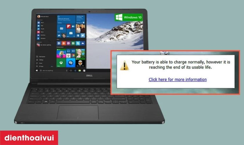 Dấu hiệu cần thay pin laptop Dell Inspiron 3558 ch&iacute;nh h&atilde;ng GenALap