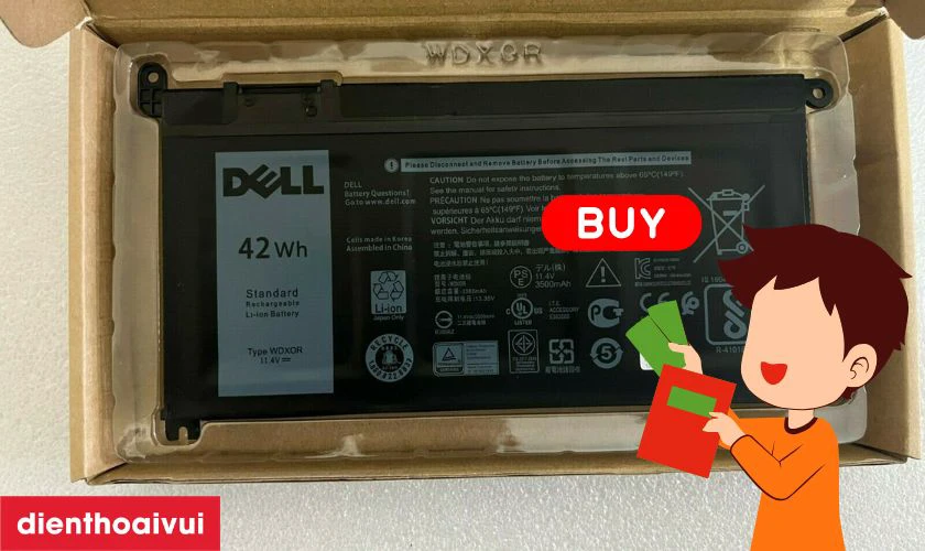 Giá thành của pin laptop Dell Latitude 13-3379 2 in 1