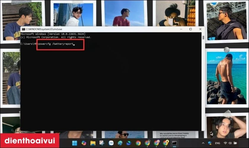 Kiểm tra độ chai pin bằng lệnh Powercfg
