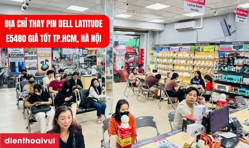 Địa chỉ thay pin laptop Dell Latitude E5480 gi&aacute; tốt TP.HCM, H&agrave; Nội