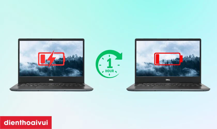 Dấu hiệu laptop Dell Vostro 14 5481 NQ cần thay pin