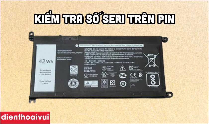 Cách kiểm tra pin laptop Dell Vostro 3580 chính hãng