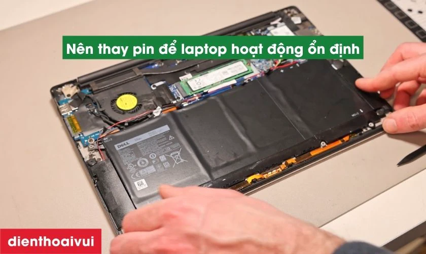 C&oacute; n&ecirc;n thay pin laptop Dell XPS 13D 9343?