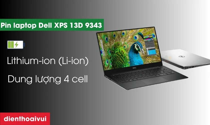 Pin laptop Dell XPS 13D 9343 l&agrave; loại g&igrave;?