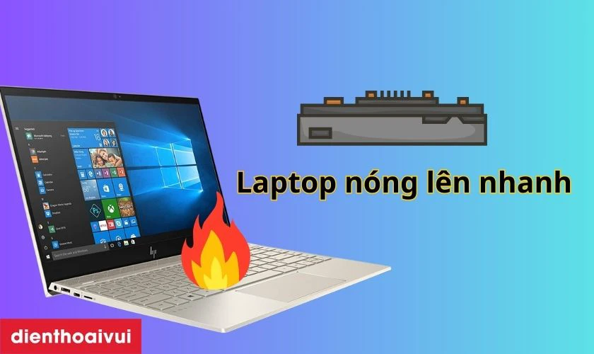 Laptop HP bị nóng lên bất thường