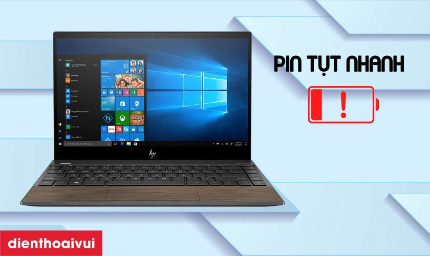 Dấu hiệu laptop HP Envy 13-AQ000 cần thay pin
