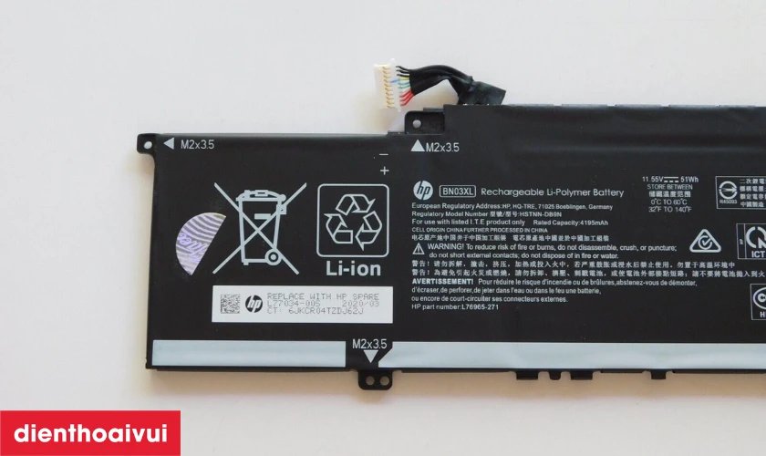 Thay pin laptop HP Envy