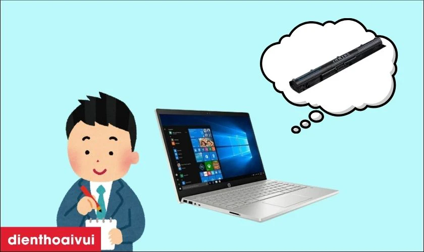 Lưu ý khi thay pin laptop HP Pavilion 14 AD 
