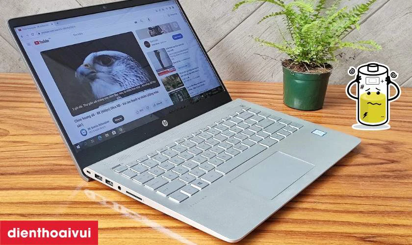 Dấu hiệu laptop HP Pavilion 14 AM cần thay pin