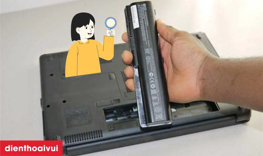 Cách kiểm tra pin laptop HP Pavilion 14 CE0002NE NQ chính hãng