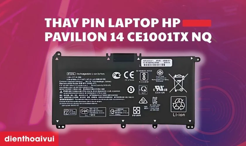 Dấu hiệu laptop HP Pavilion 14 CE1001TX NQ cần thay pin